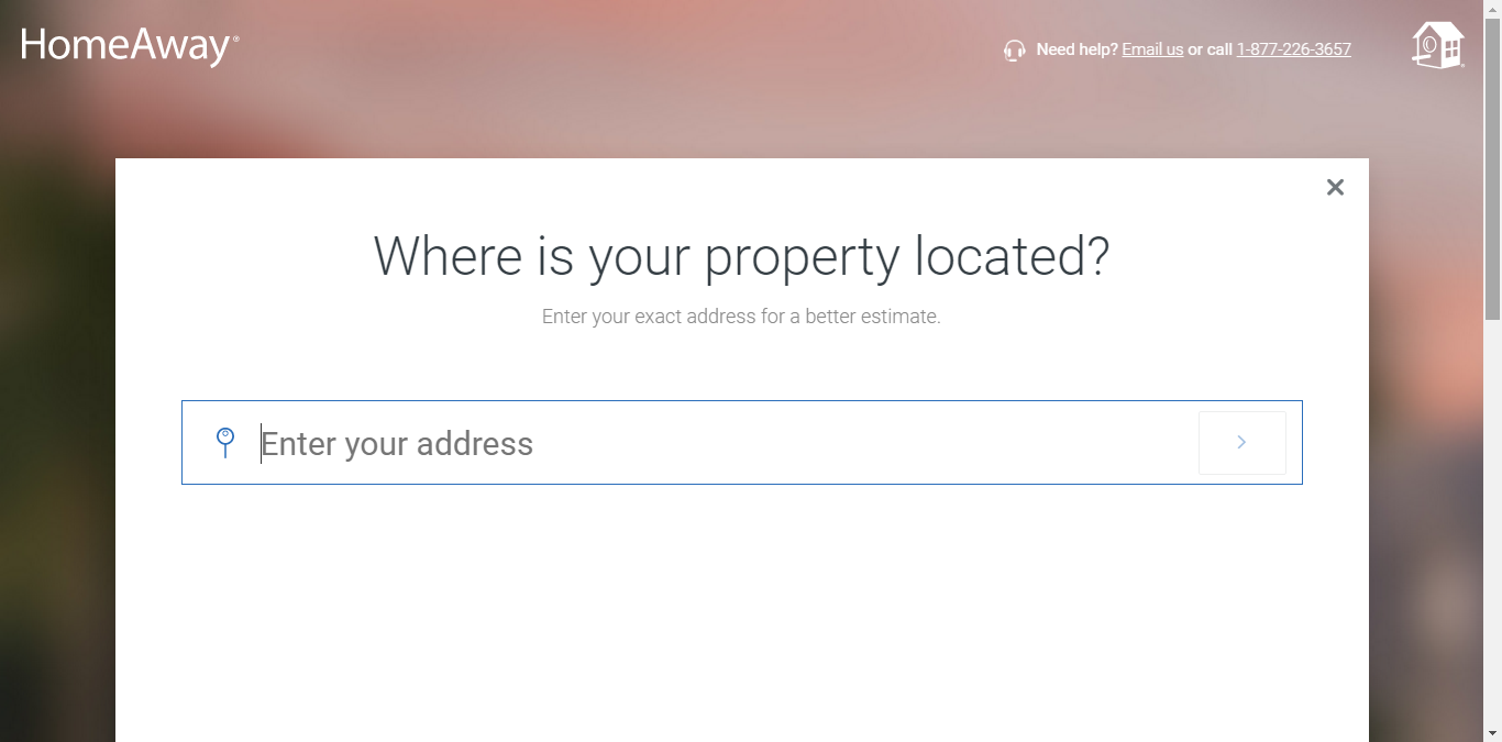 Step-by-step guide by Syncbnb on how to create a listing on HomeAway: Where is your property located?