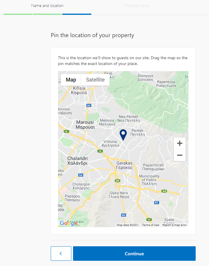 Pin the location of your property
