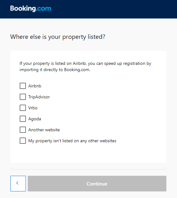 Listed property on other channels