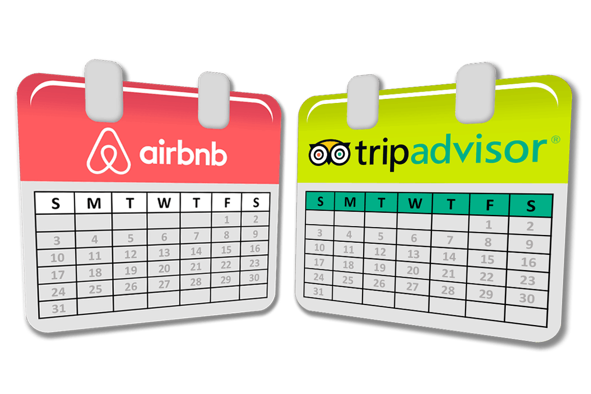 Airbnb and Tripadvisor calendars